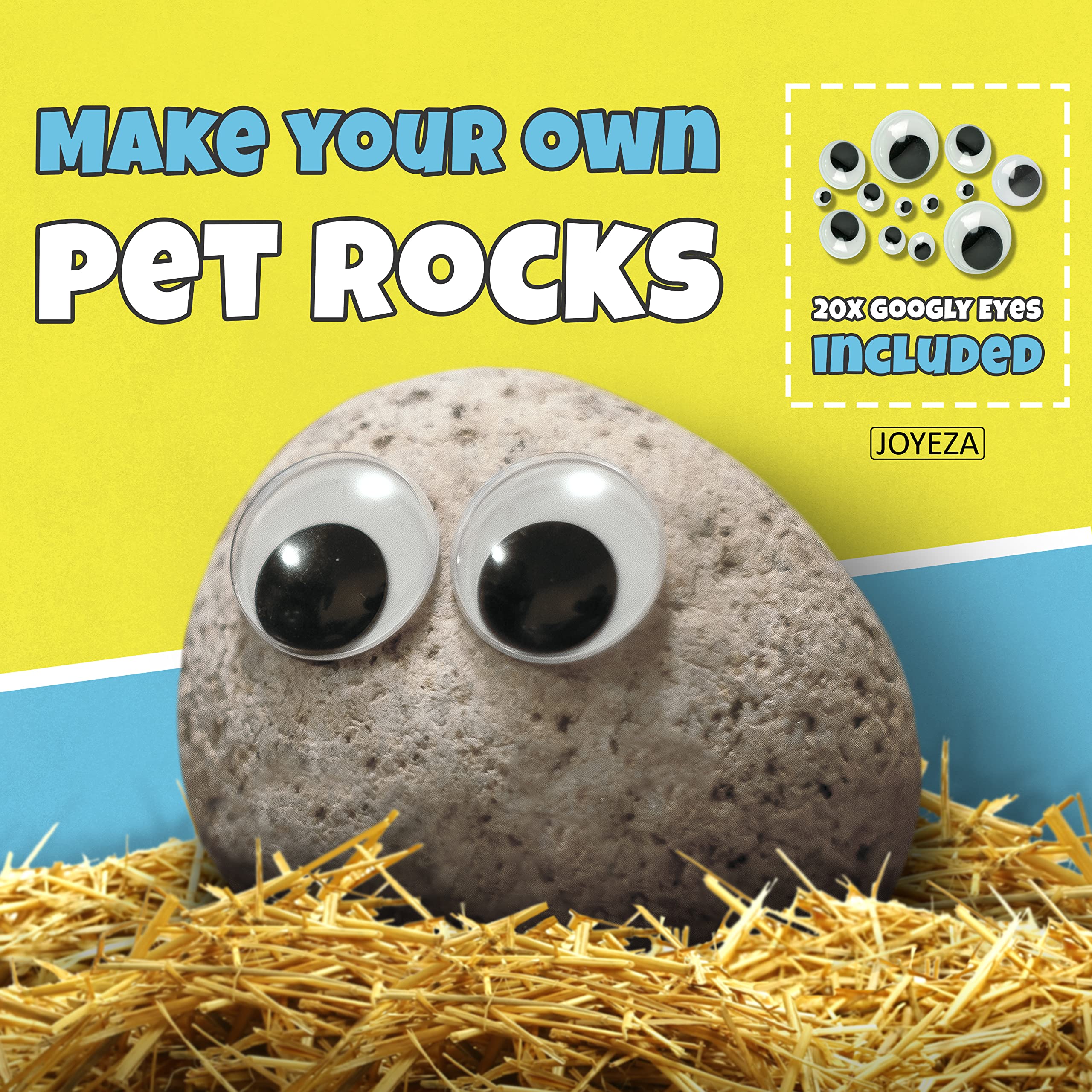 JOYEZA Googly eyes show playful rock characters