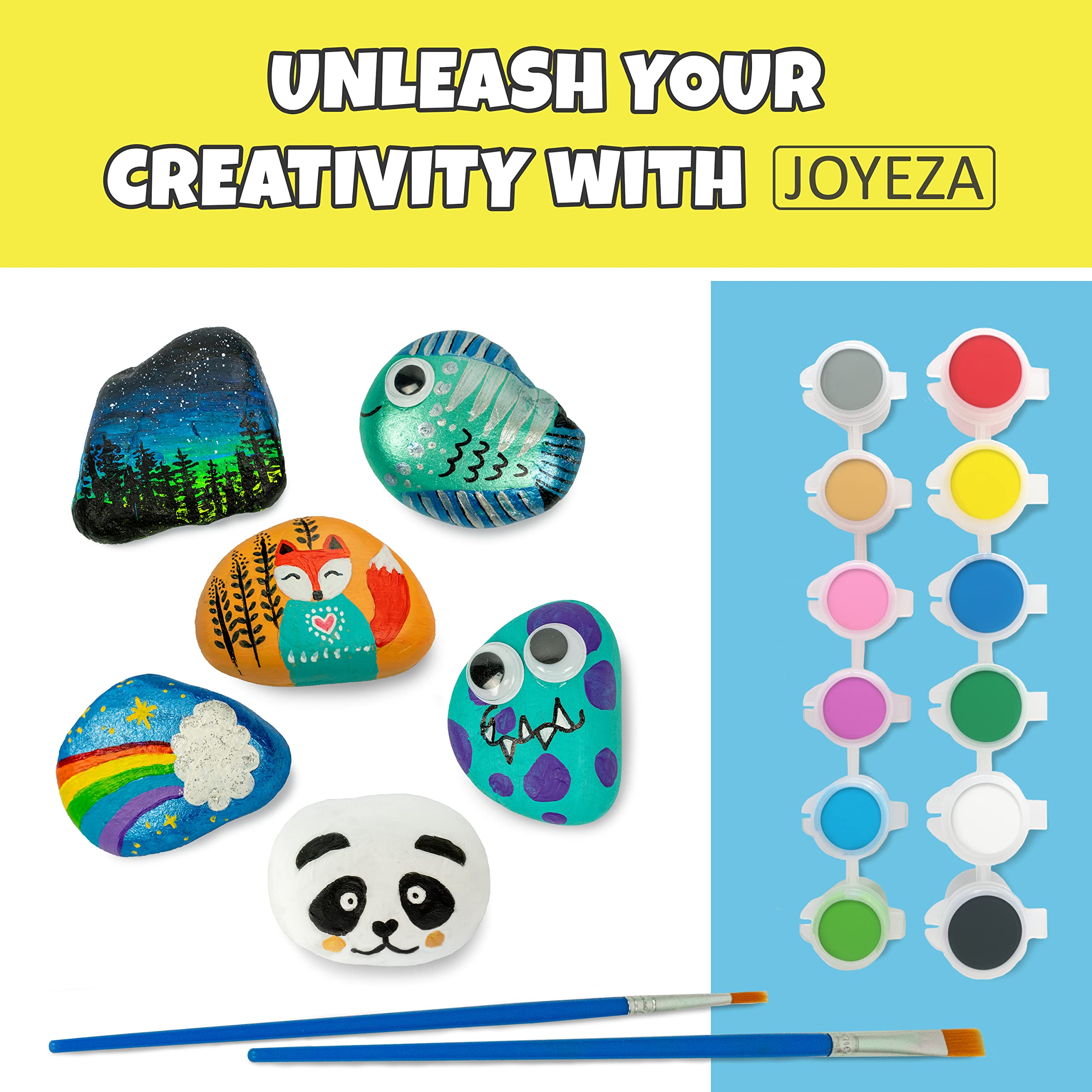 JOYEZA Instruction guide with simple steps to start painting