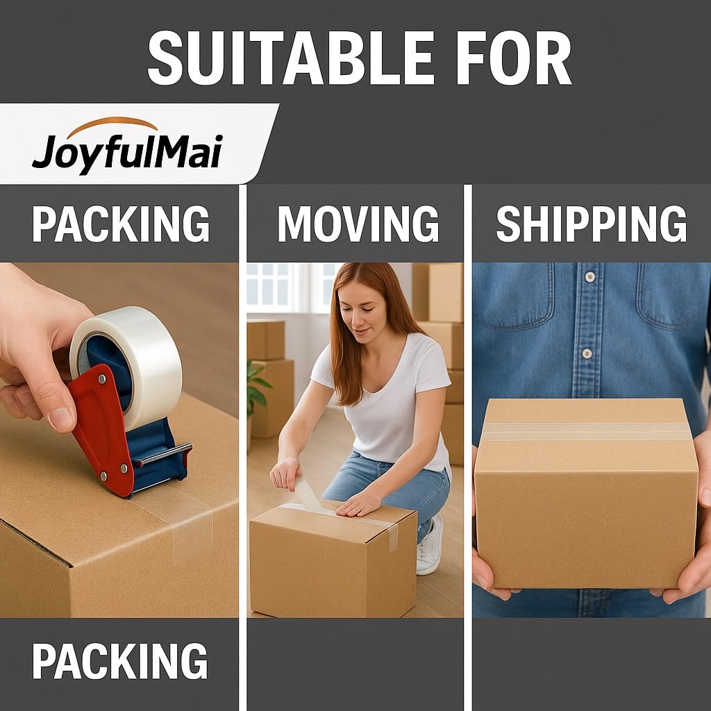 JoyfuIMaiMaiMai Clear Packing Tape roll 6 supports efficient shipping and storage.