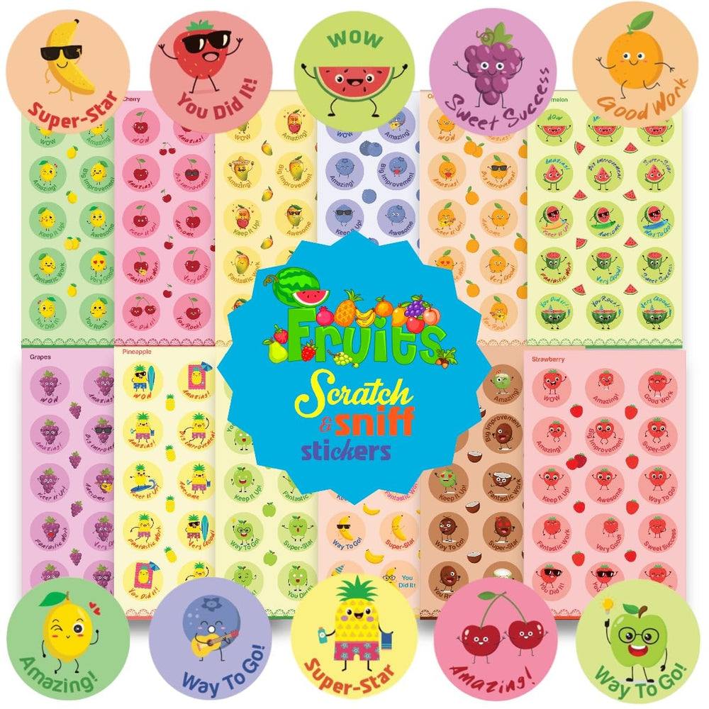 Joyful Artistry apple scratch and sniff sticker for classroom rewards and fragrance.