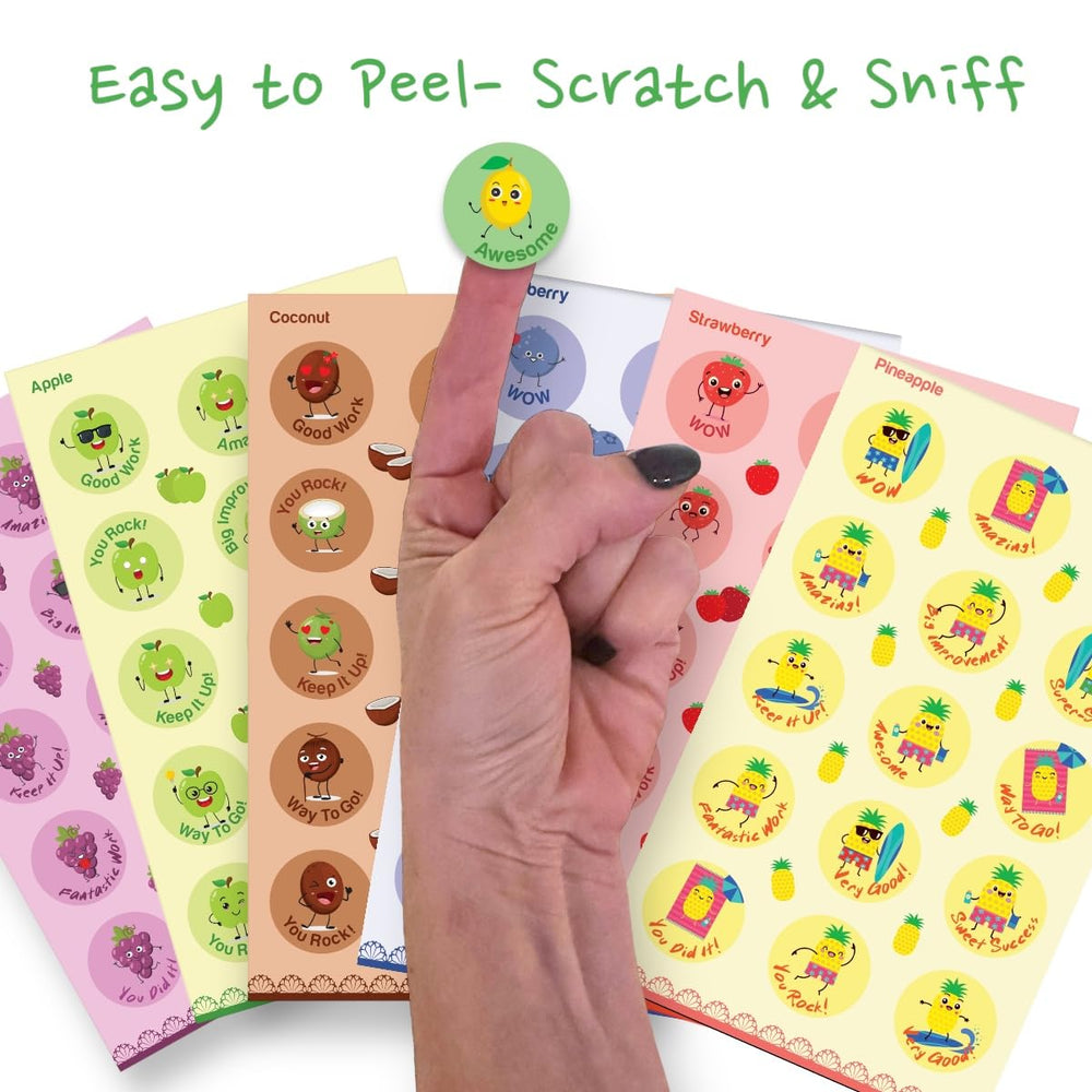 Joyful Artistry grape scratch and sniff sticker features a rich fragrance for activities.