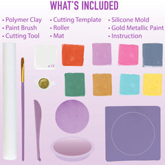 JOiFULi clay bowls kit color palette showing nine vibrant colors for imaginative designs