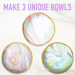 JOiFULi silicone bowl mold for shaping three jewelry bowls