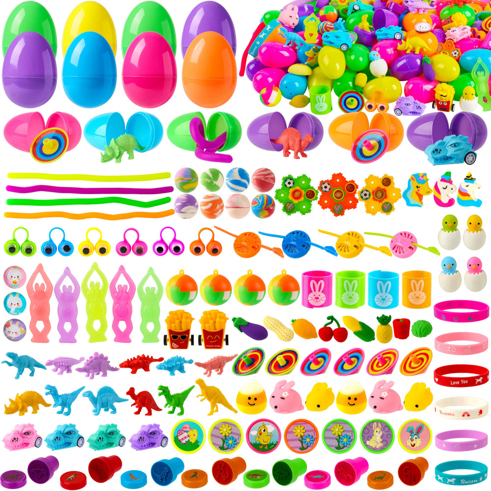 JOYIN 160-pack prefilled eggs ready for an exciting Easter egg hunt.