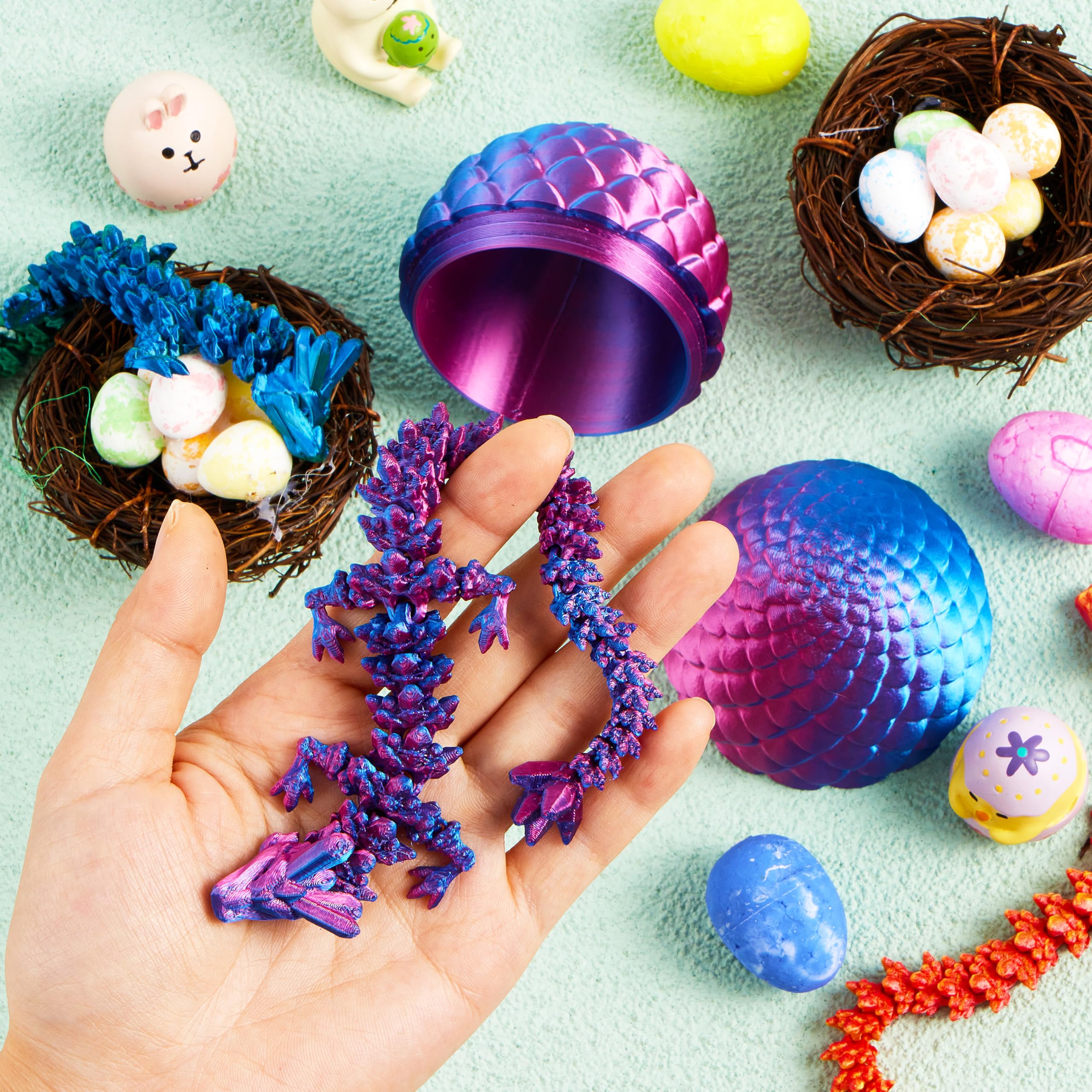 JOYIN 3D printed dragon egg texture showing lifelike scales.
