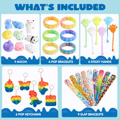 Joyin 9 Mochi toys showcased, soft, cuddly sensory items for calm, tactile play.
