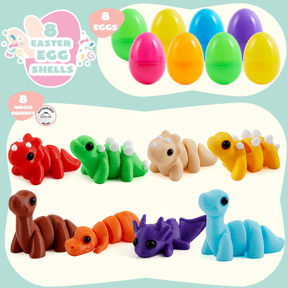 JOYIN articulated dinosaur mini toy shown, ideal desk decor and calming tactile play