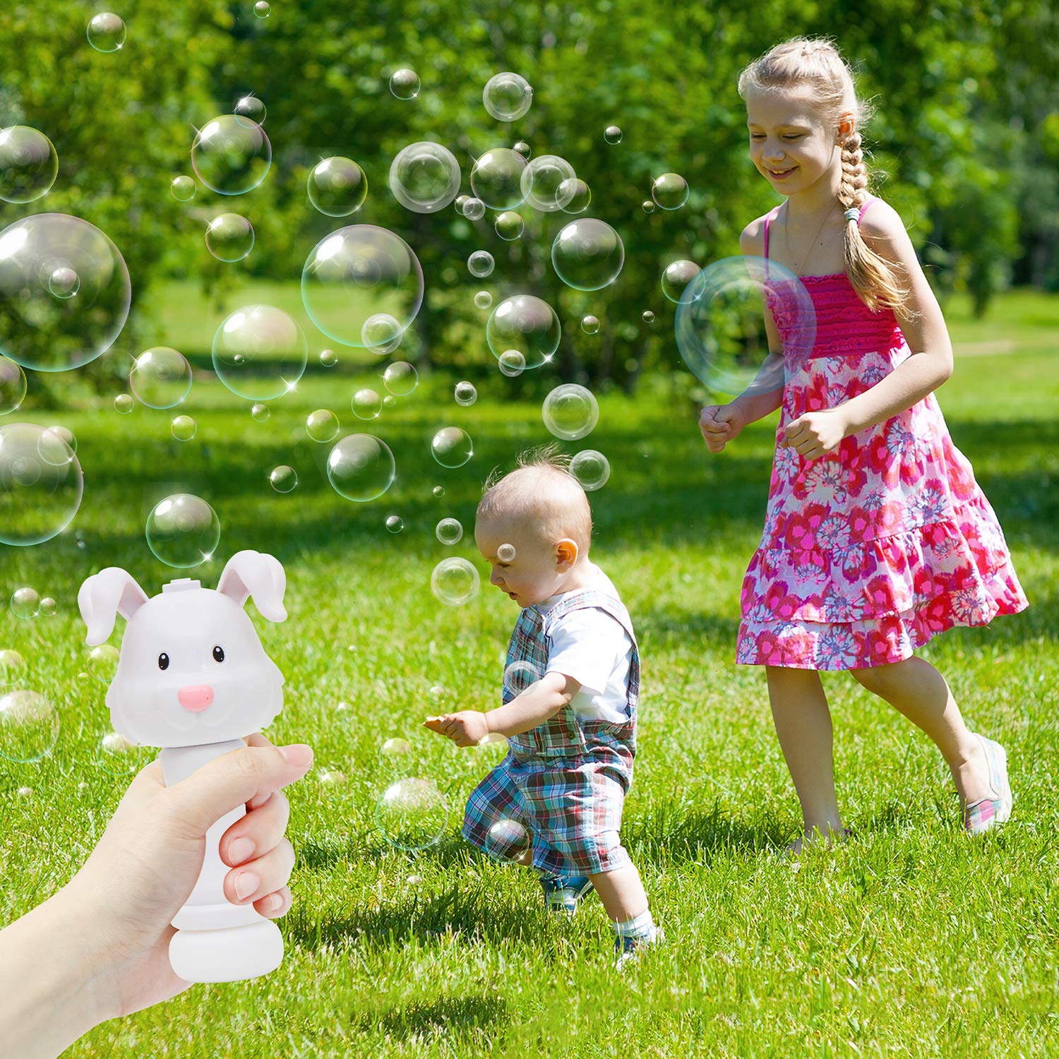 JOYIN bubble wand on-off button for easy operation.