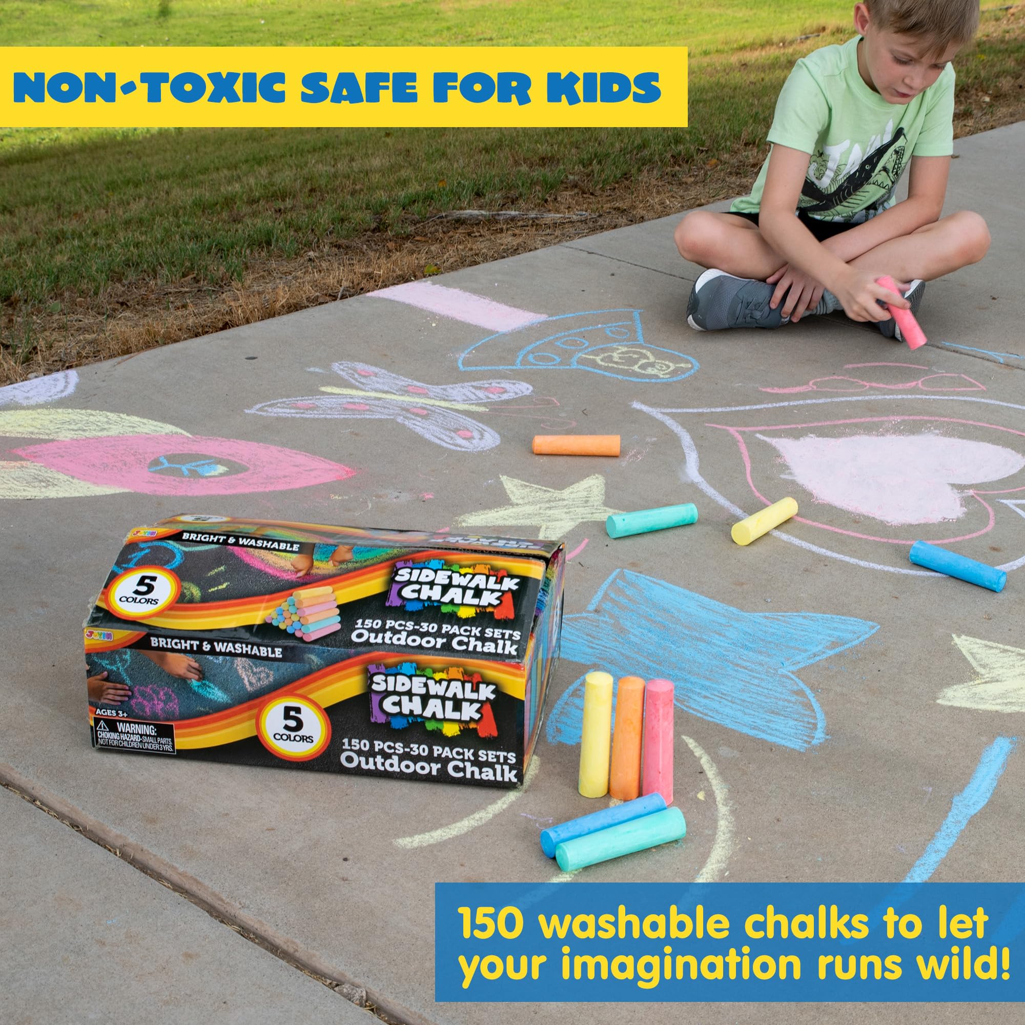 JOYIN chalk used on chalkboards and kitchen surfaces for crafts