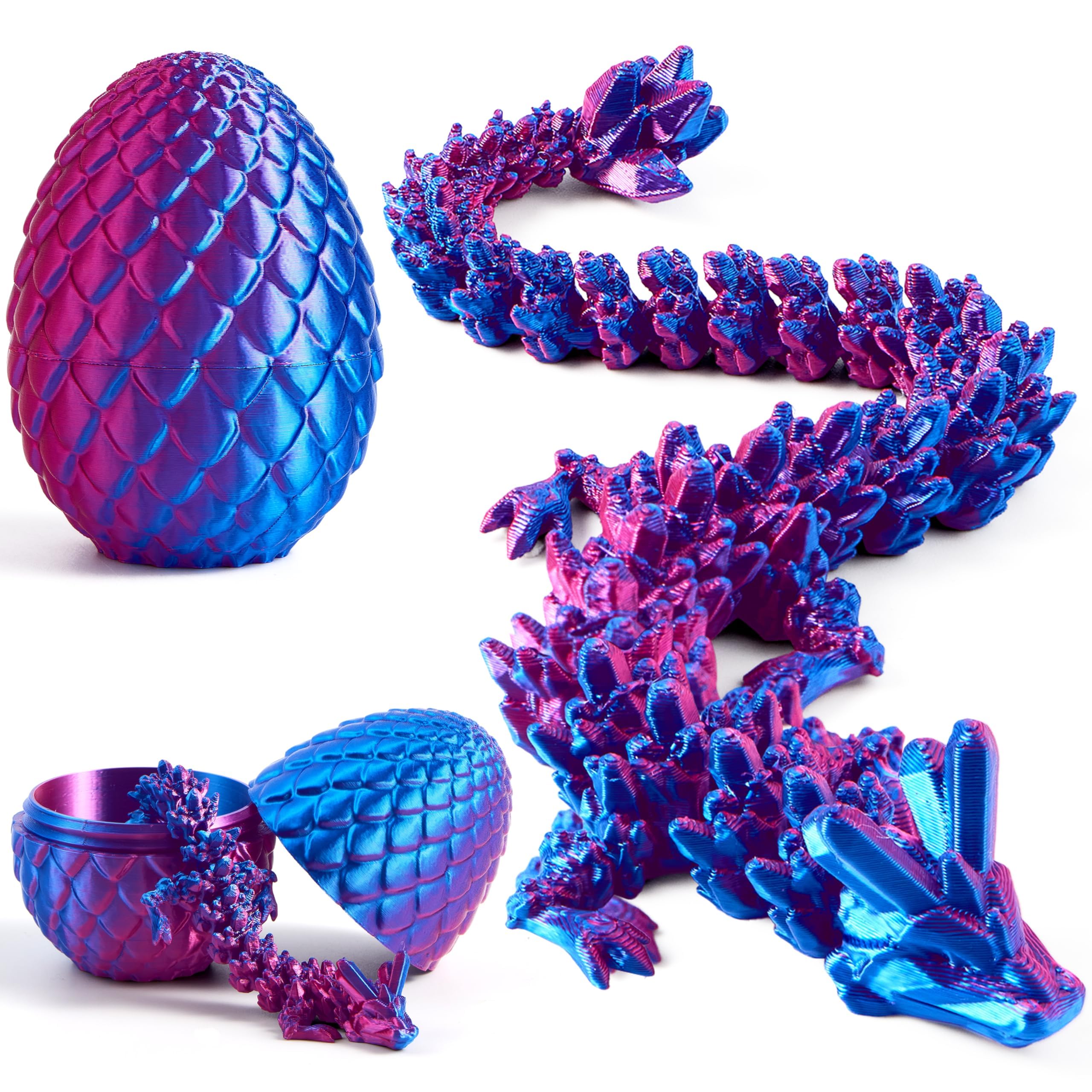 JOYIN dragon egg with open top revealing the dragon inside for Easter fun.