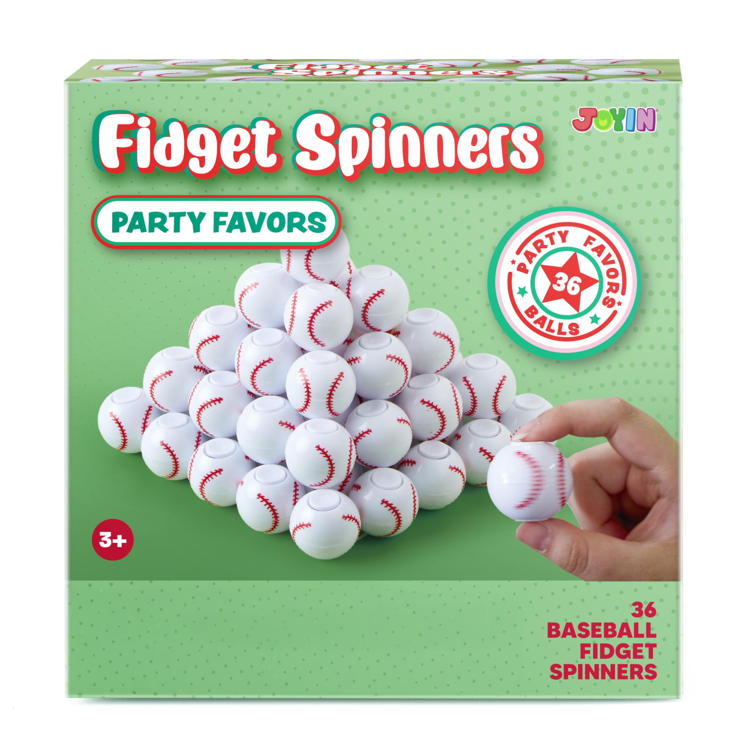 JOYIN Easter egg fillers baseball spinner, versatile party loot.