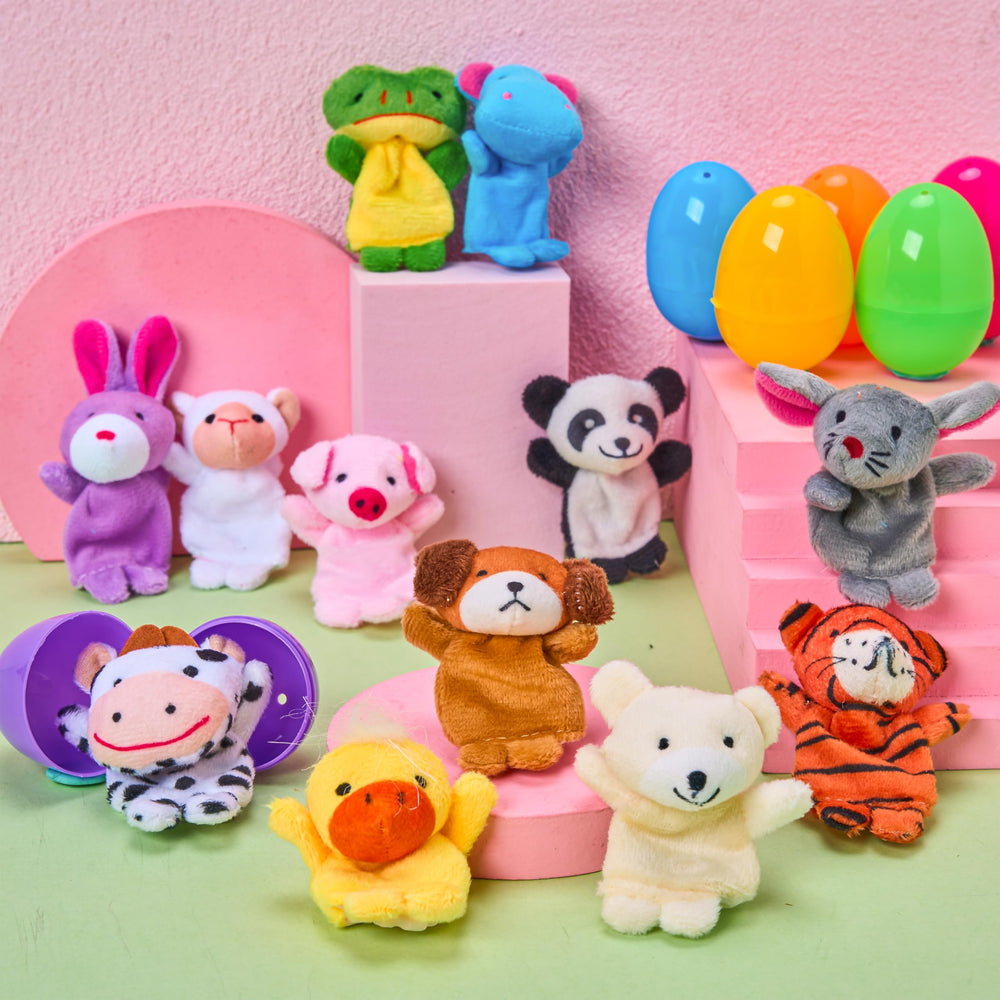JOYIN Easter egg prize with finger puppet for rewards and fun