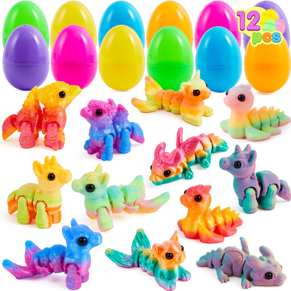 JOYIN 12 prefilled Easter eggs for unboxing fun and surprises