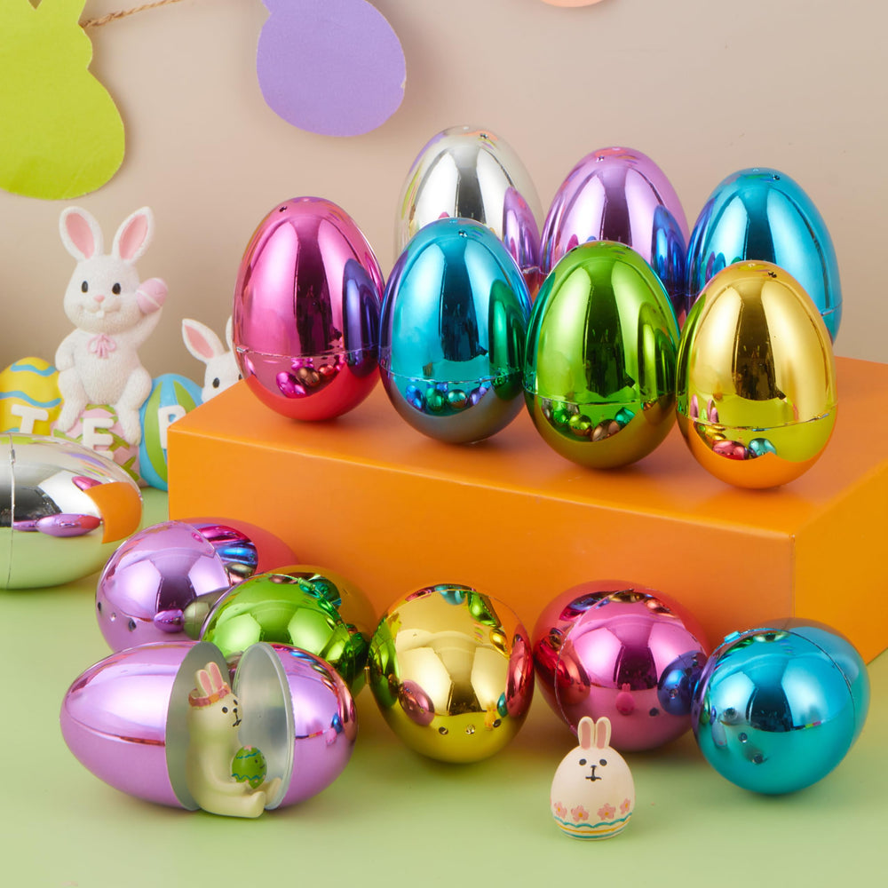 JOYIN metallic pink Easter egg for festive hunts and goody bags.