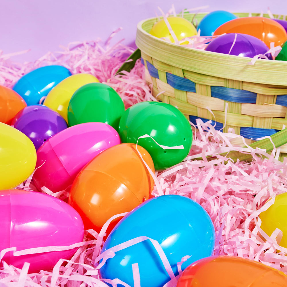 JOYIN colorful eggs fit goody bags and party favors.