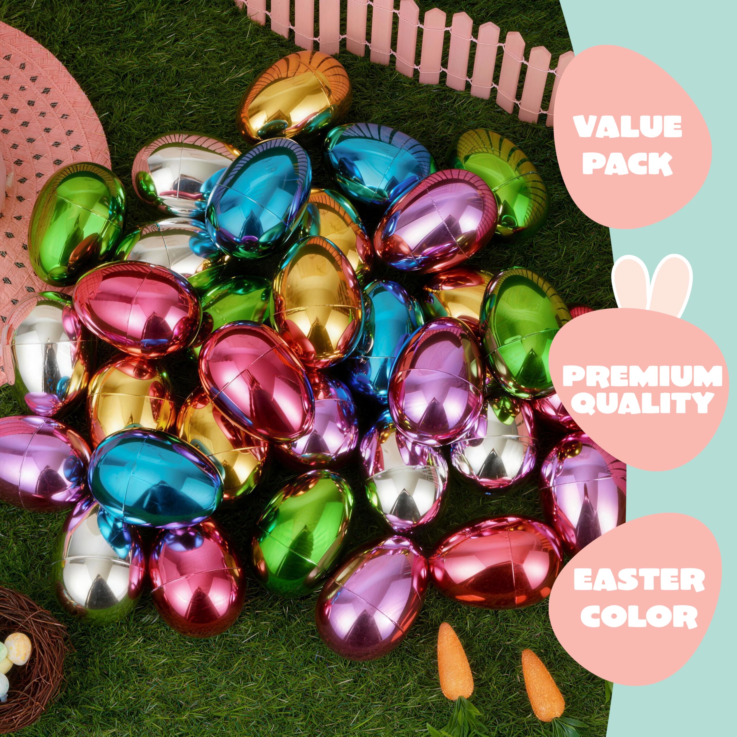 JOYIN bulk 12-pack display of colorful Easter eggs.