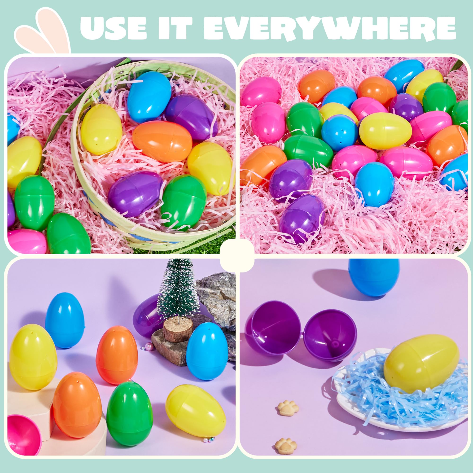 JOYIN Easter eggs durable plastic shells resist drops for active kids.
