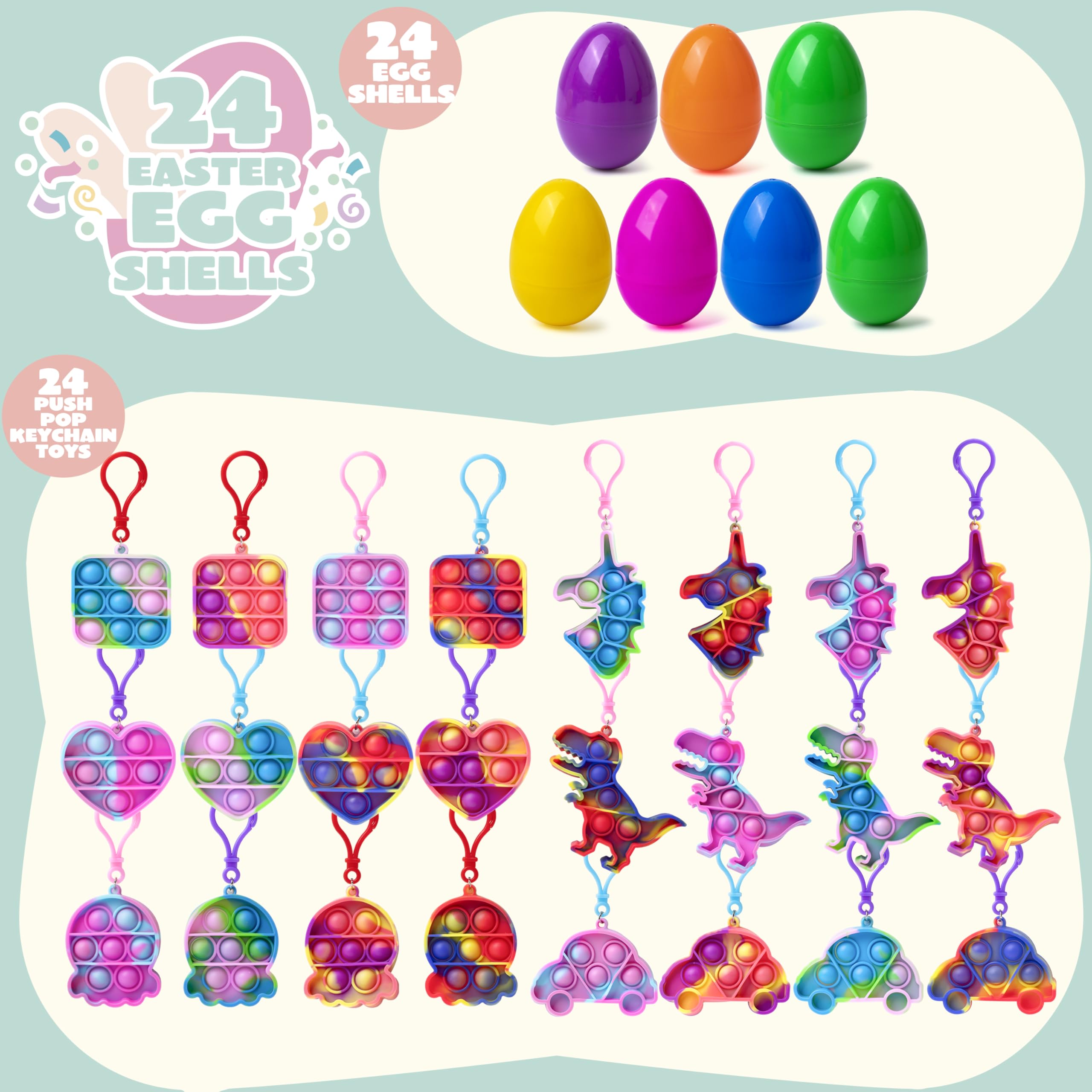 JOYIN eggs shown with colorful packaging, perfect as party favors.