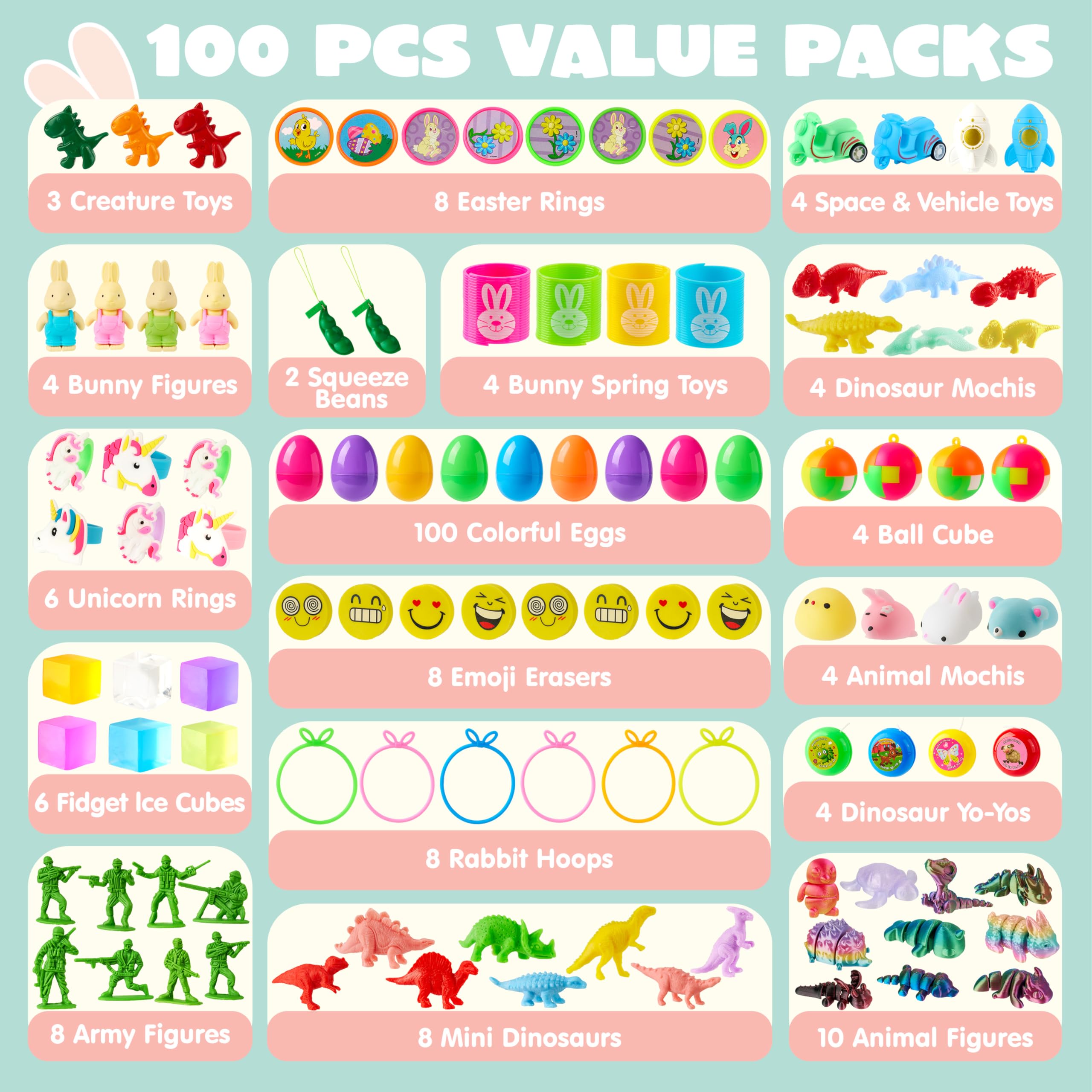 JOYIN Easter eggs showcase toy variety perfect for kids