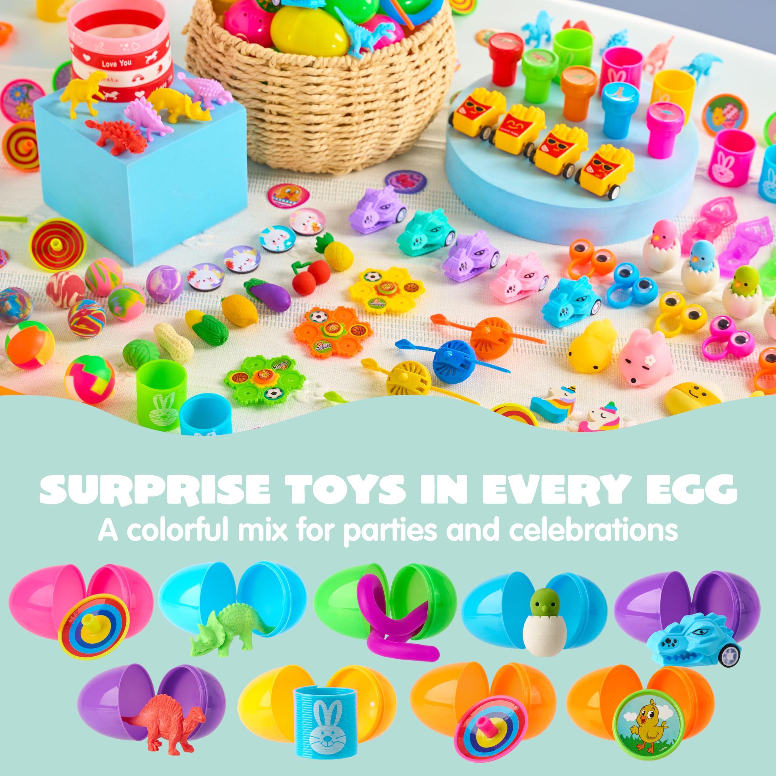 JOYIN eggs with wiggly-eye toys spark playful curiosity.