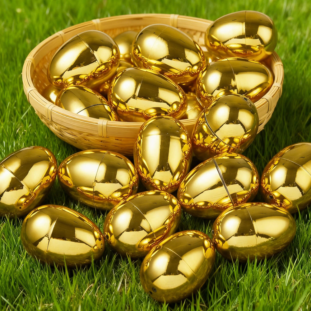 joyin easter party favor gold egg provides versatile decor for celebrations
