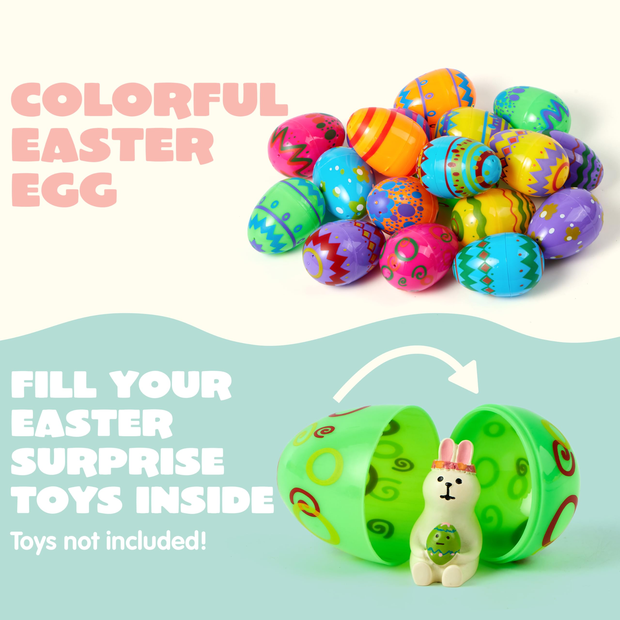 JOYIN empty Easter eggs ready for treasures and classroom prizes