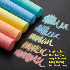 JOYIN outdoor art chalk for board, driveway and playground activities