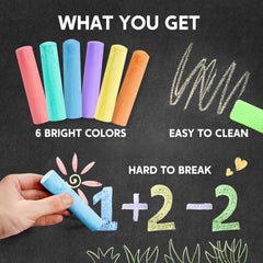 JOYIN outdoor washable chalks highlight safety with non toxic ingredients.