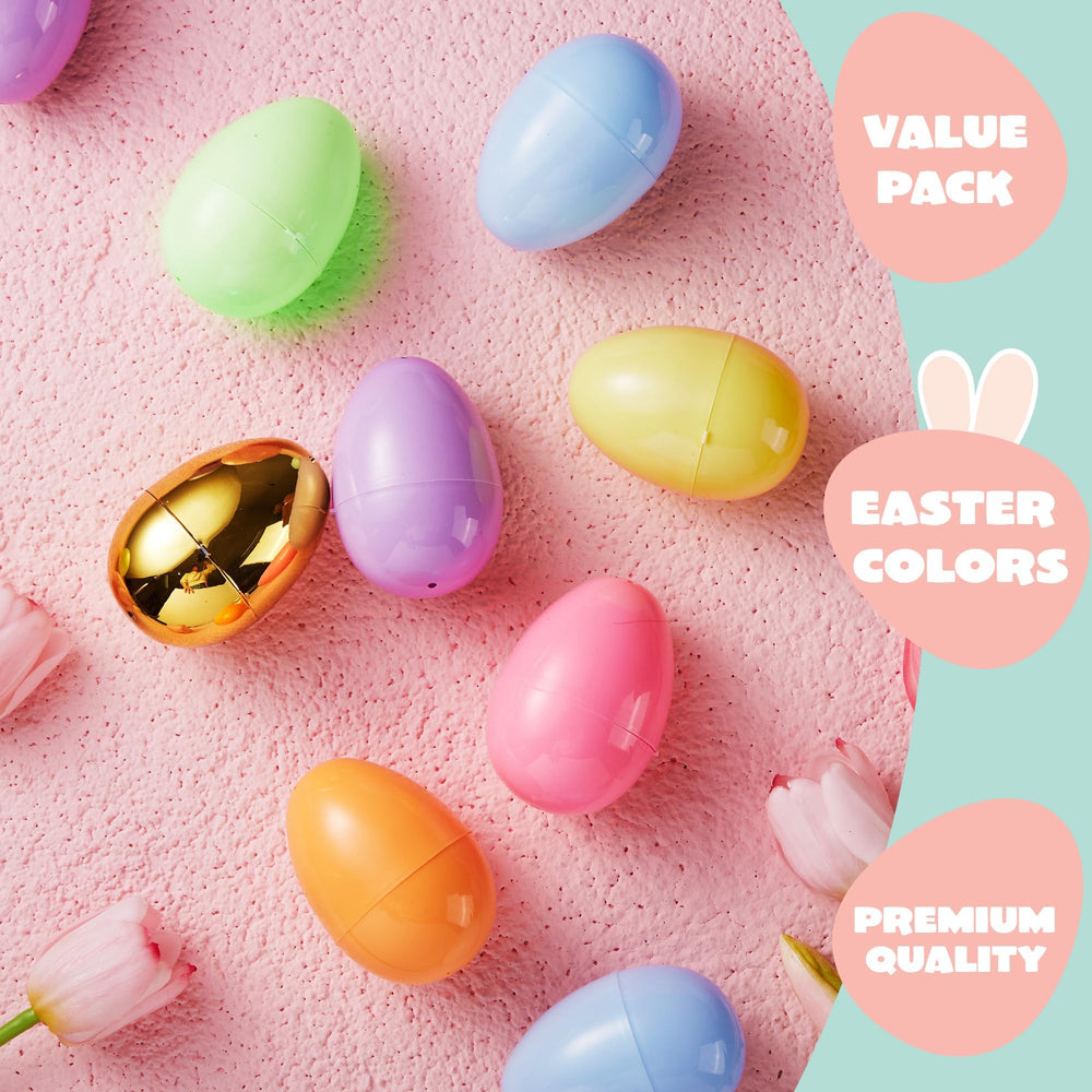 JOYIN pastel color palette eggs offering vibrant colors for festive displays.