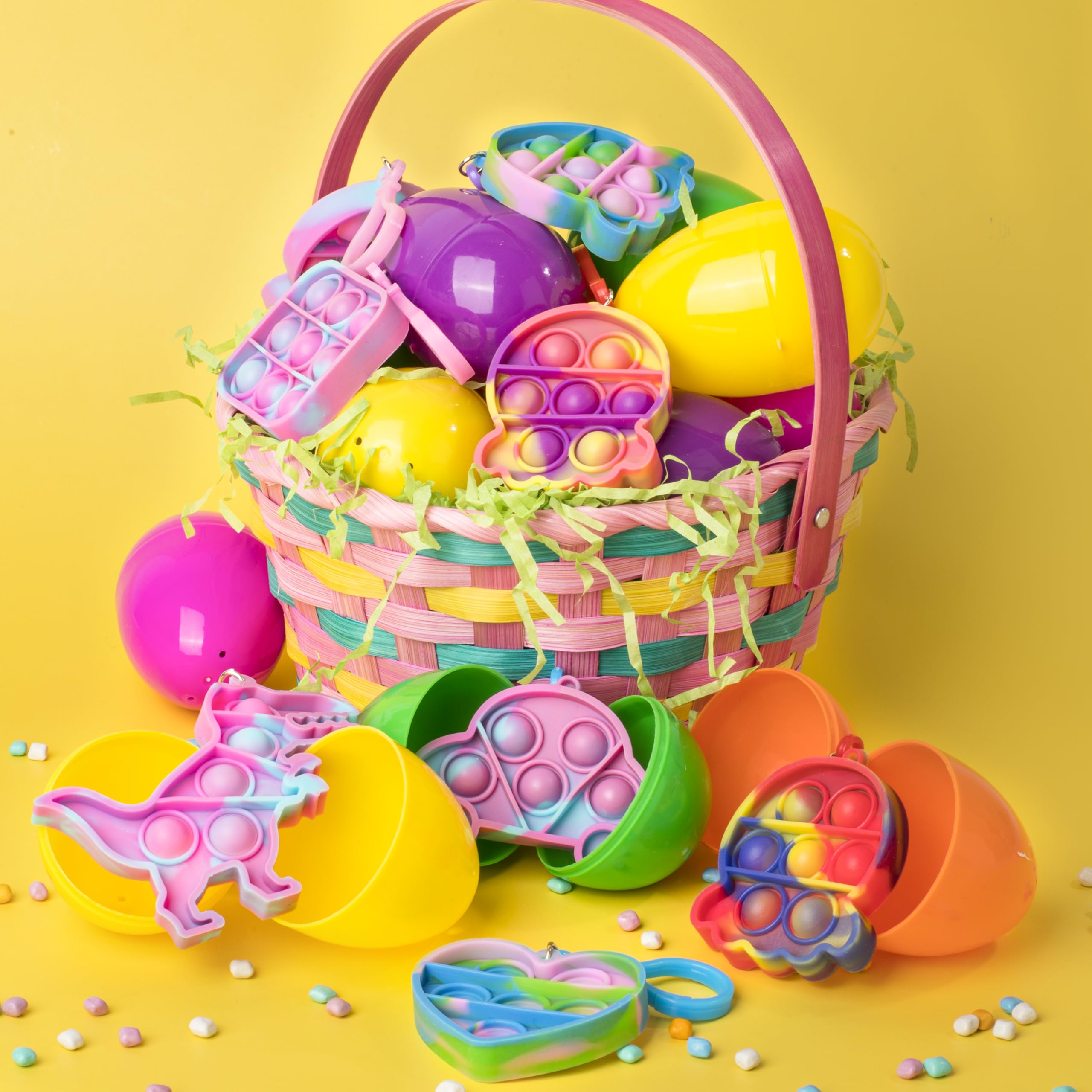 JOYIN pop fidget bubble inside each egg provides tactile fun.