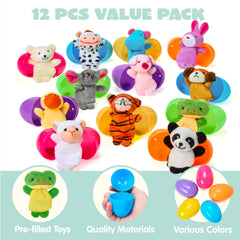 JOYIN colorful Easter egg featuring animal puppets supports learning through play