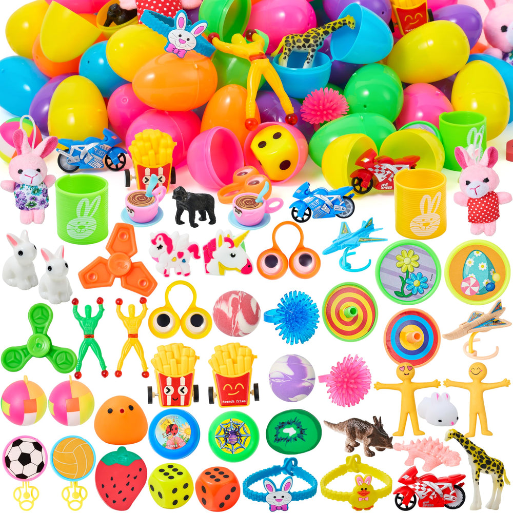 JOYIN prefilled Easter eggs with colorful shells for family Easter egg hunts.