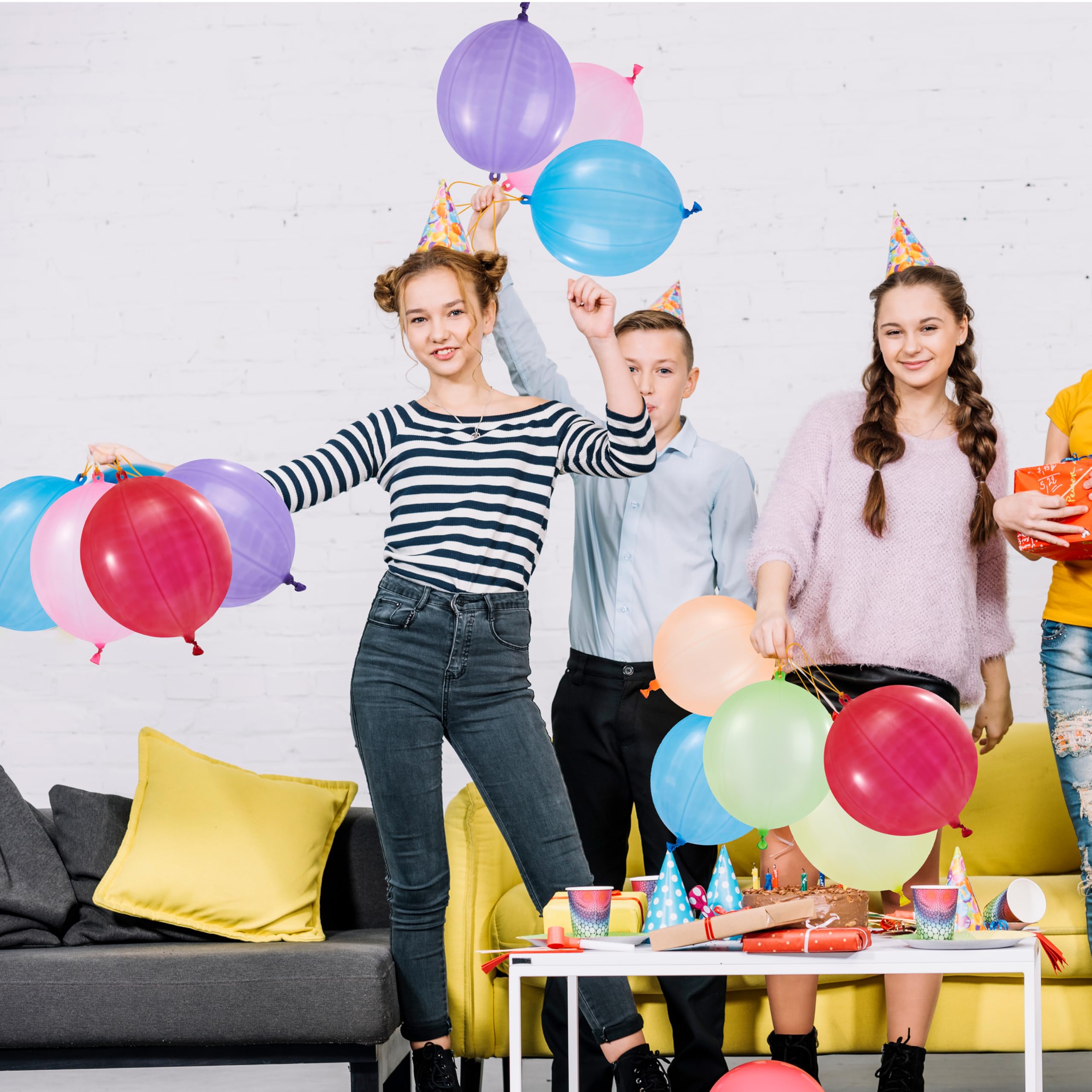 JOYIN punch balloons crafted from natural latex offer durability for reuse.