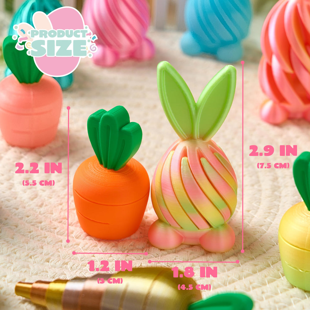 JOYIN six-color carrot toys promoting fine motor skills and festive decorating.