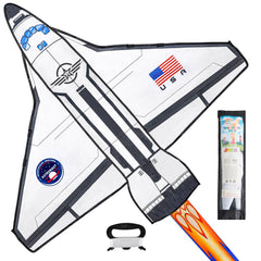 JOYIN Spaceship Kite with a fiery tail for vivid, easy-to-see flights.