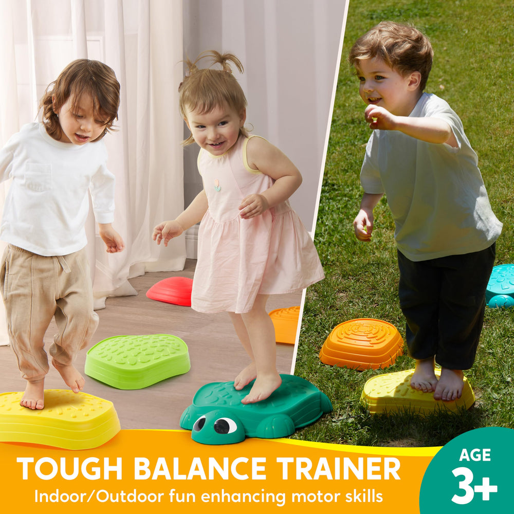 JoyIn turtle path jumping stones help kids build coordination during indoor or outdoor play.