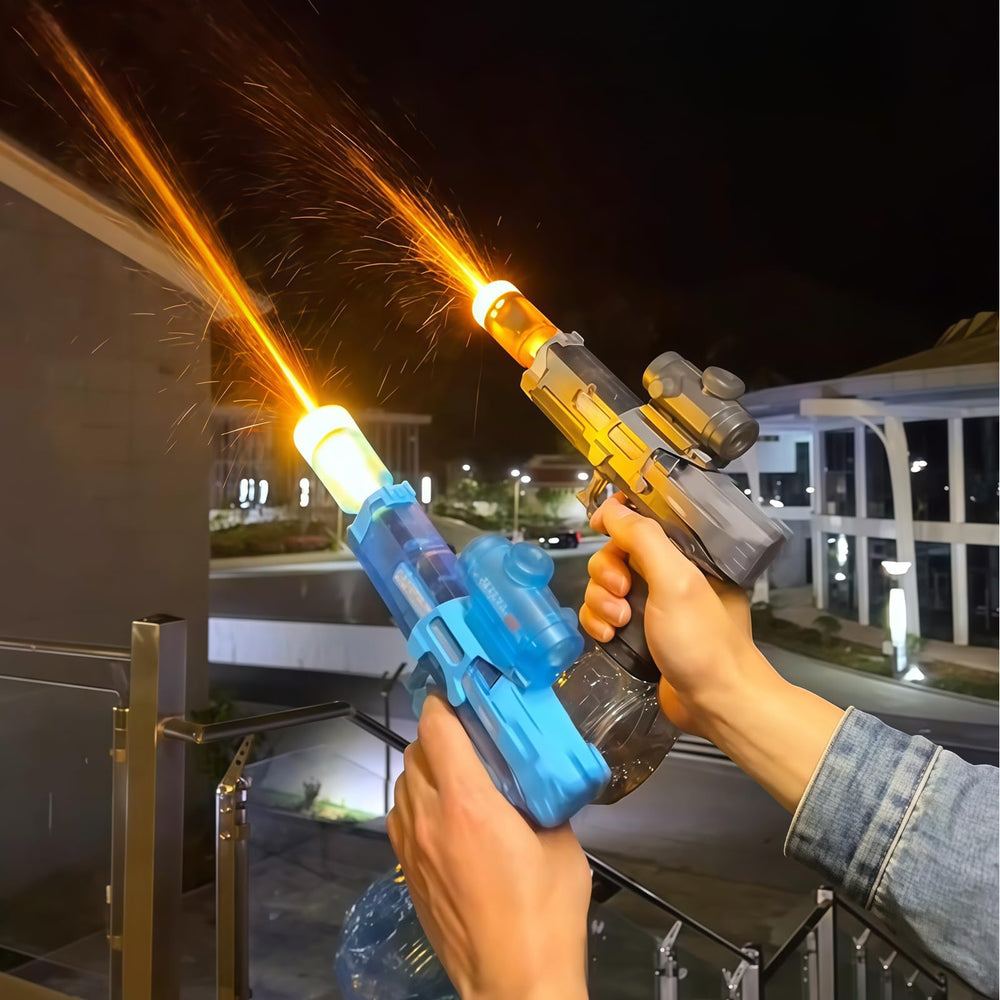 JOYINNTERE auto-mode water gun enables continuous shots for high-energy battles