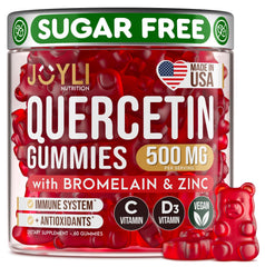 JOYLI Quercetin Gummies bottle promotes convenient daily immune support.