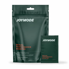 JOYMODE powder tub front highlights fast-acting support for sexual performance.