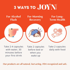 JOYN before-drink dosing capsules ready for possible redness support.