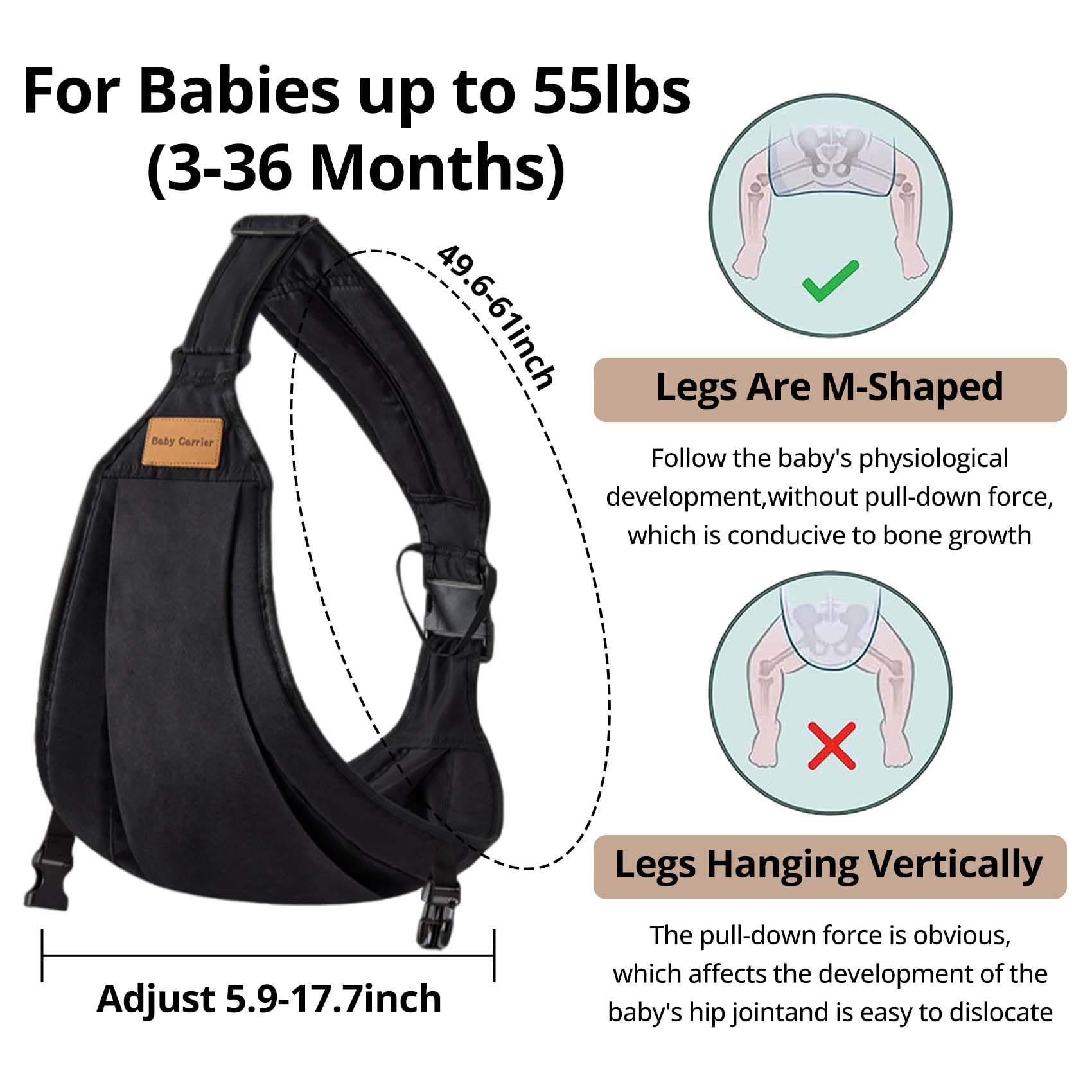 JOYNCLEON newborn fit demonstrates adjustable sizing for a snug start.