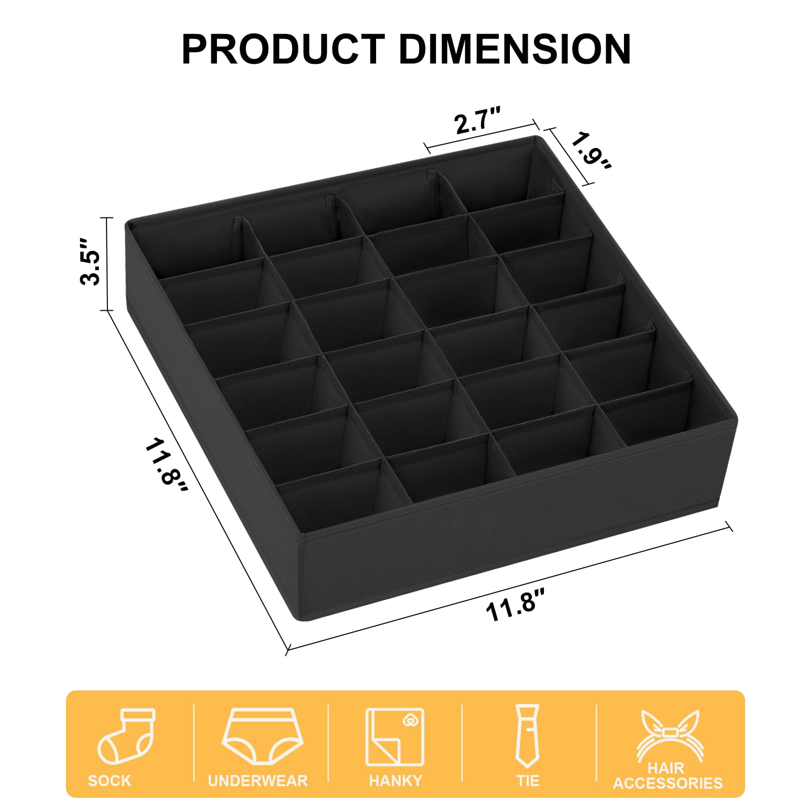 Joyoldelf drawer divider with foldable design for space optimization and quick setup