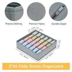 Joyoldelf drawer organizer with zip base provides quick setup and secure closure