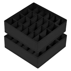 Joyoldelf sock drawer organizer 24-cell 2-pack for easy sock pairing and quick visibility