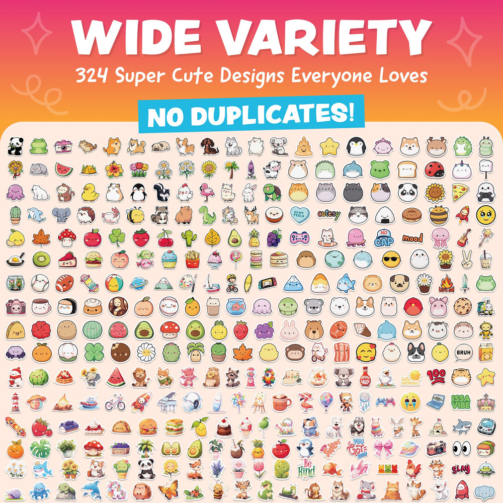 Joyousa kawaii fruit stickers brighten school supplies and inspire creativity.