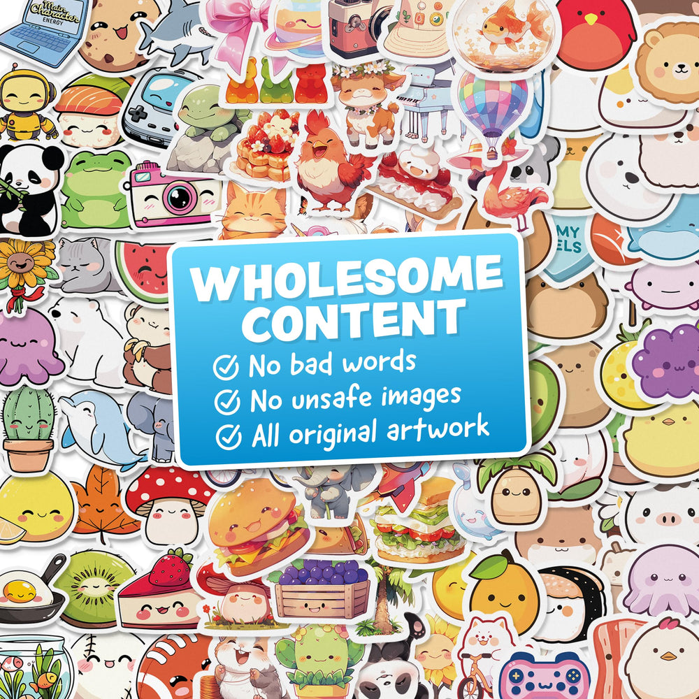 Joyousa vinyl stickers are UV-printed with a glossy finish for lasting brightness.