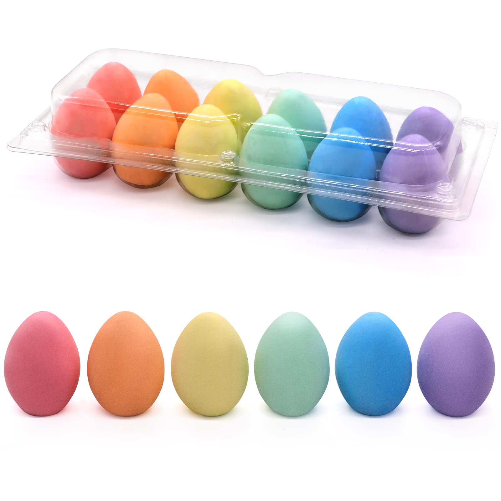 JoyRapt Easter egg sidewalk chalk pack for kids, vibrant colors for creative outdoor art.