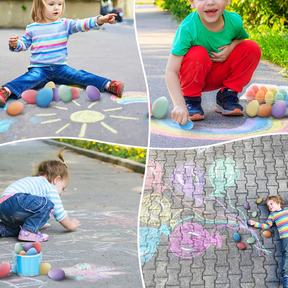 JoyRapt party favors Easter chalk eggs brighten baskets and activities.