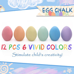 JoyRapt vibrant chalk eggs in 6 colors boosts Easter activities and curbside fun.