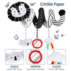 Joyreal bear rattle toy, engaging tactile and auditory sensory exploration